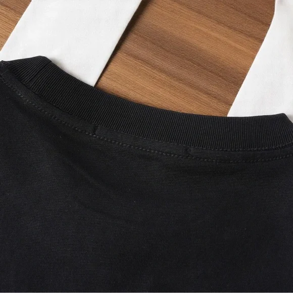 Acne Black Short Sleeve Tee with Minimalist Print - Picture 4 of 7